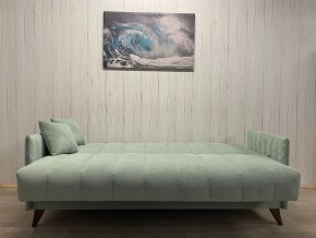 Диван Престиж-3 (НПБ) велюр Sensey mist green в Ишиме - ishim.ok-mebel.com | фото 3