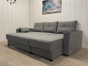 Диван угловой Комфорт-3 (НПБ+МДФ) велюр Galaxy Lite 26 в Ишиме - ishim.ok-mebel.com | фото 3