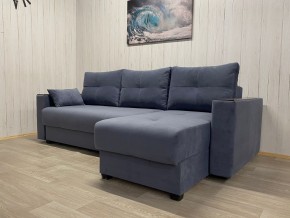 Диван угловой Комфорт-3 (НПБ+МДФ) велюр Monaco 13 в Ишиме - ishim.ok-mebel.com | фото 2