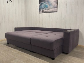 Диван угловой Комфорт-3 (НПБ+МДФ) велюр Monaco 8 в Ишиме - ishim.ok-mebel.com | фото 3