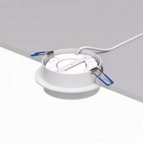 DK2090-WH Встраиваемый светильник FLAT, IP 20, до 15 Вт, GX53, LED, белый, алюминий в Ишиме - ishim.ok-mebel.com | фото 3