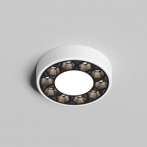 DK2440-WB Встраиваемый светильник DUAL 5+5 Вт, LED 4000K, IP 20, d90mm, белый/черный, алюминий/акрил в Ишиме - ishim.ok-mebel.com | фото