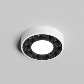 DK2440-WB Встраиваемый светильник DUAL 5+5 Вт, LED 4000K, IP 20, d90mm, белый/черный, алюминий/акрил в Ишиме - ishim.ok-mebel.com | фото 2