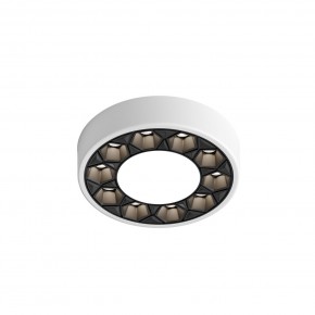 DK2440-WB Встраиваемый светильник DUAL 5+5 Вт, LED 4000K, IP 20, d90mm, белый/черный, алюминий/акрил в Ишиме - ishim.ok-mebel.com | фото 4