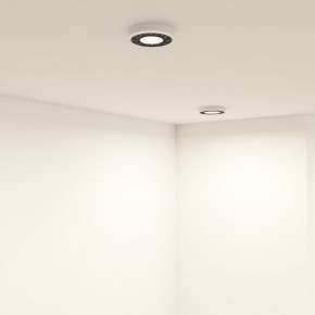 DK2440-WB Встраиваемый светильник DUAL 5+5 Вт, LED 4000K, IP 20, d90mm, белый/черный, алюминий/акрил в Ишиме - ishim.ok-mebel.com | фото 6