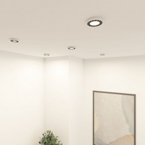 DK2441-WB Встраиваемый светильник DUAL 9+9 Вт, LED 4000K, IP 20, d120mm, белый/черный, алюминий/акрил в Ишиме - ishim.ok-mebel.com | фото 6