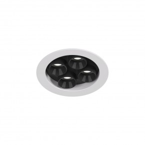 DK2510-WB Встраиваемый светильник SPACE со светодиодом d65 220V 8W 38° 4000К IP20 белый/черный алюминий в Ишиме - ishim.ok-mebel.com | фото 4