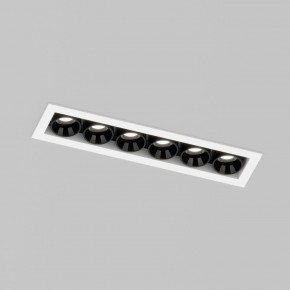 DK2514-WB Встраиваемый светильник SPACE со светодиодом L126mm 220V 10W 38° 4000К IP20 белый/черный алюминий в Ишиме - ishim.ok-mebel.com | фото