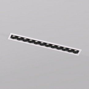 DK2515-WB Встраиваемый светильник SPACE со светодиодом L240mm 220V 20W 38° 4000К IP20 белый/черный алюминий в Ишиме - ishim.ok-mebel.com | фото