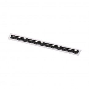 DK2515-WB Встраиваемый светильник SPACE со светодиодом L240mm 220V 20W 38° 4000К IP20 белый/черный алюминий в Ишиме - ishim.ok-mebel.com | фото 4