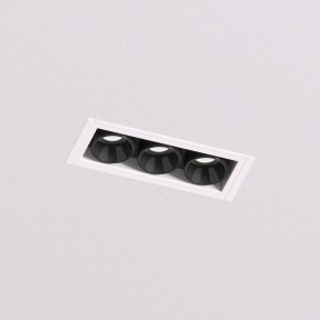 DK2530-WB Встраиваемый светильник SPACE со светодиодом под шпатлевку L69mm 220V 6W 38° 4000К IP20 белый/черный алюминий в Ишиме - ishim.ok-mebel.com | фото