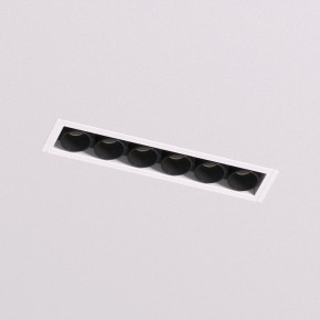 DK2531-WB Встраиваемый светильник SPACE со светодиодом под шпатлевку L126mm 220V 10W 38° 4000К IP20 белый/черный алюминий в Ишиме - ishim.ok-mebel.com | фото 2