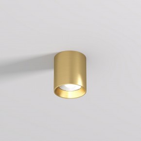 DK2610-SB Накладной светильник SHINE TUBE со светодиодом, D70*H80, IP20, 3000К, 10W, RA?90, сатинированная латунь, алюминий в Ишиме - ishim.ok-mebel.com | фото