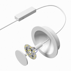 DK2700-WH Встраиваемый светильник, IP 20, 7 Вт, LED 3000, белый, алюминий в Ишиме - ishim.ok-mebel.com | фото 4
