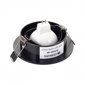 DK3020-BK Встраиваемый светильник, IP 20, 10 Вт, GU5.3, LED, черный, пластик в Ишиме - ishim.ok-mebel.com | фото 3