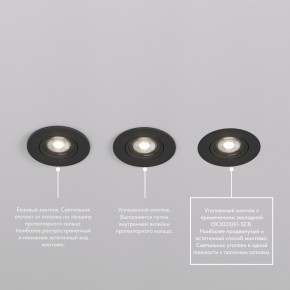 DK3020-BK Встраиваемый светильник, IP 20, 10 Вт, GU5.3, LED, черный, пластик в Ишиме - ishim.ok-mebel.com | фото 5