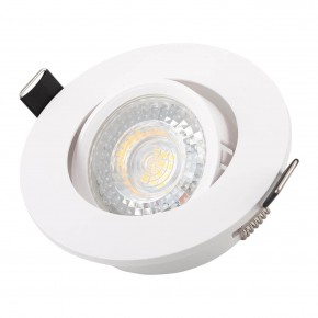 DK3020-WH Встраиваемый светильник, IP 20, 10 Вт, GU5.3, LED, белый, пластик в Ишиме - ishim.ok-mebel.com | фото 2