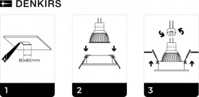 DK3021-BK Встраиваемый светильник, IP 20, 10 Вт, GU5.3, LED, черный, пластик в Ишиме - ishim.ok-mebel.com | фото 5