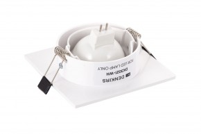DK3021-WH Встраиваемый светильник, IP 20, 10 Вт, GU5.3, LED, белый, пластик в Ишиме - ishim.ok-mebel.com | фото 4