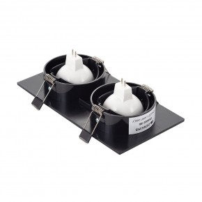 DK3022-BK Встраиваемый светильник, IP 20, 10 Вт, GU5.3, LED, черный, пластик в Ишиме - ishim.ok-mebel.com | фото 3