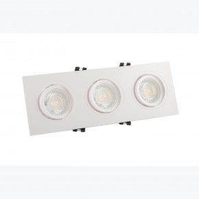 DK3023-WH Встраиваемый светильник, IP 20, 10 Вт, GU5.3, LED, белый, пластик в Ишиме - ishim.ok-mebel.com | фото 2