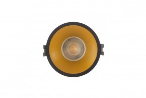 DK3026-BG Встраиваемый светильник, IP 20, 10 Вт, GU5.3, LED, черный/золотой, пластик в Ишиме - ishim.ok-mebel.com | фото