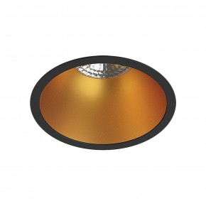DK3026-BG Встраиваемый светильник, IP 20, 10 Вт, GU5.3, LED, черный/золотой, пластик в Ишиме - ishim.ok-mebel.com | фото