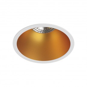 DK3026-WG Встраиваемый светильник, IP 20, 10 Вт, GU5.3, LED, белый/золотой, пластик в Ишиме - ishim.ok-mebel.com | фото