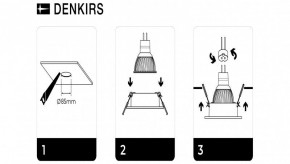 DK3026-WH Встраиваемый светильник, IP 20, 10 Вт, GU5.3, LED, белый, пластик в Ишиме - ishim.ok-mebel.com | фото 7