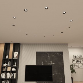 DK3055-BK Встраиваемый светильник, IP 20, 10 Вт, GU5.3, LED, черный, пластик в Ишиме - ishim.ok-mebel.com | фото 3