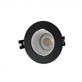 DK3061-BK+WH Встраиваемый светильник, IP 20, 10 Вт, GU5.3, LED, черный/белый, пластик в Ишиме - ishim.ok-mebel.com | фото