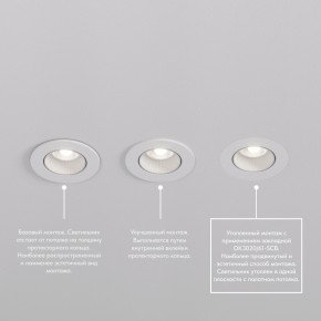 DK3061-WBR Встраиваемый светильник, IP 20, 10 Вт, GU5.3, LED, белый/бронзовый, пластик в Ишиме - ishim.ok-mebel.com | фото 4