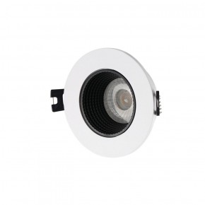 DK3061-WH+BK Встраиваемый светильник, IP 20, 10 Вт, GU5.3, LED, белый/черный, пластик в Ишиме - ishim.ok-mebel.com | фото