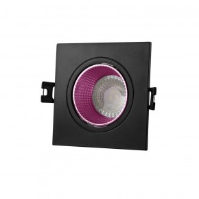 DK3071-BK+PI Встраиваемый светильник, IP 20, 10 Вт, GU5.3, LED, черный/розовый, пластик в Ишиме - ishim.ok-mebel.com | фото
