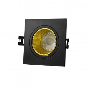 DK3071-BK+YE Встраиваемый светильник, IP 20, 10 Вт, GU5.3, LED, черный/желтый, пластик в Ишиме - ishim.ok-mebel.com | фото
