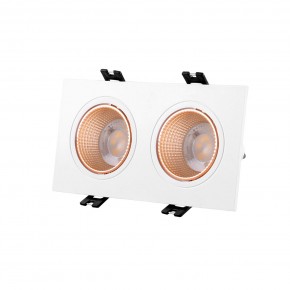 DK3072-WBR Встраиваемый светильник, IP 20, 10 Вт, GU5.3, LED, белый/бронзовый, пластик в Ишиме - ishim.ok-mebel.com | фото