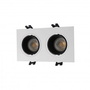 DK3072-WH+BK Встраиваемый светильник, IP 20, 10 Вт, GU5.3, LED, белый/черный, пластик в Ишиме - ishim.ok-mebel.com | фото