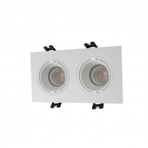 DK3072-WH Встраиваемый светильник, IP 20, 10 Вт, GU5.3, LED, белый/белый, пластик в Ишиме - ishim.ok-mebel.com | фото