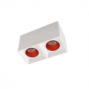 DK3085-WH+RD Светильник накладной IP 20, 10 Вт, GU5.3, LED, белый/красный, пластик в Ишиме - ishim.ok-mebel.com | фото