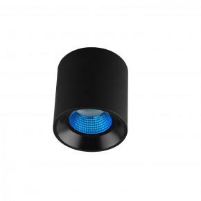 DK3090-BK+CY Светильник накладной IP 20, 10 Вт, GU5.3, LED, черный/голубой, пластик в Ишиме - ishim.ok-mebel.com | фото