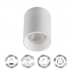 DK3110-WH Светильник накладной IP 20, 10 Вт, GU5.3, LED, белый, пластик в Ишиме - ishim.ok-mebel.com | фото