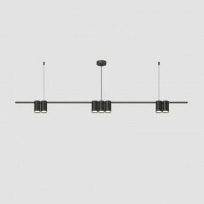 DK4063-BK Подвесной светильник ORBIT, IP20, 7xGU10 LED до 15 Вт, черный матовый, алюминий в Ишиме - ishim.ok-mebel.com | фото