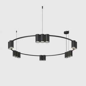 DK4067-BK Подвесной светильник ORBIT, IP20, 15xGU10 LED до 15 Вт, черный матовый, алюминий в Ишиме - ishim.ok-mebel.com | фото