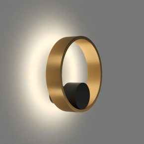 DK5060-BK+SG Бра ORBIT, IP20, 3000К, LED, 10 Вт, черный + сатинированное золото, алюминий в Ишиме - ishim.ok-mebel.com | фото 3