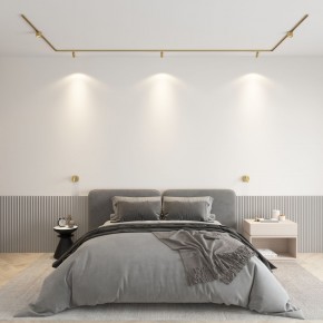 DK5072-SB Бра SHINE WALL со светодиодом, D104*H68, IP20, 3000К, 3W, RA?90, сатинированная латунь, алюминий в Ишиме - ishim.ok-mebel.com | фото 4