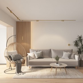 DK5072-SB Бра SHINE WALL со светодиодом, D104*H68, IP20, 3000К, 3W, RA?90, сатинированная латунь, алюминий в Ишиме - ishim.ok-mebel.com | фото 8