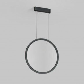 DK6606-BK Подвесной вертикальный светильник Veil со светодиодом H1700 d600 220V 48W 3000-6000K IP20 черный алюминий в Ишиме - ishim.ok-mebel.com | фото 2