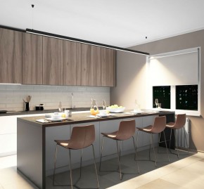 DK9304-BK Линейный светильник 72W 3000mm 4000K, черный в Ишиме - ishim.ok-mebel.com | фото 5