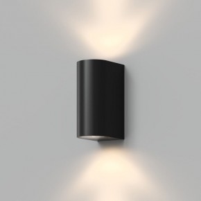 DK9791-BK Настенный уличный светильник NARVIK, IP44, 2хGU10 LED, до 15 Вт, черный, алюминий в Ишиме - ishim.ok-mebel.com | фото