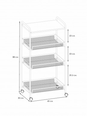 Э 357 С Этажерка "Ладья 34КС" Серый в Ишиме - ishim.ok-mebel.com | фото 2